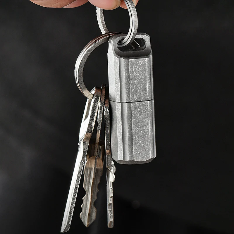 Titanium Lighter Sealed Waterproof Pill Holder - Image 7