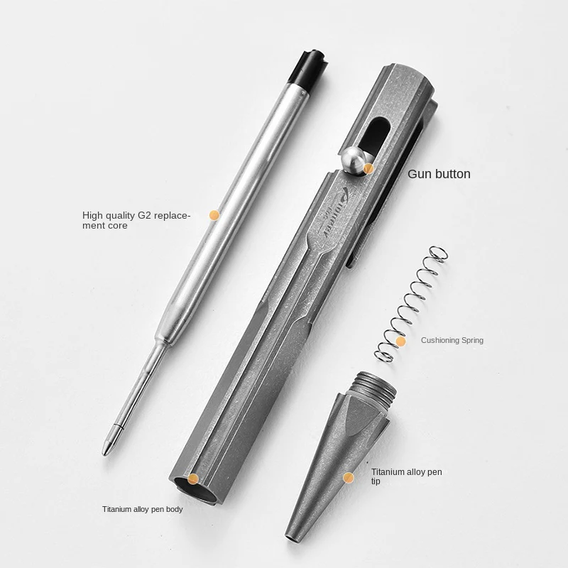 Titanium Tactical Pen EDC Self Defense Tool - Image 4