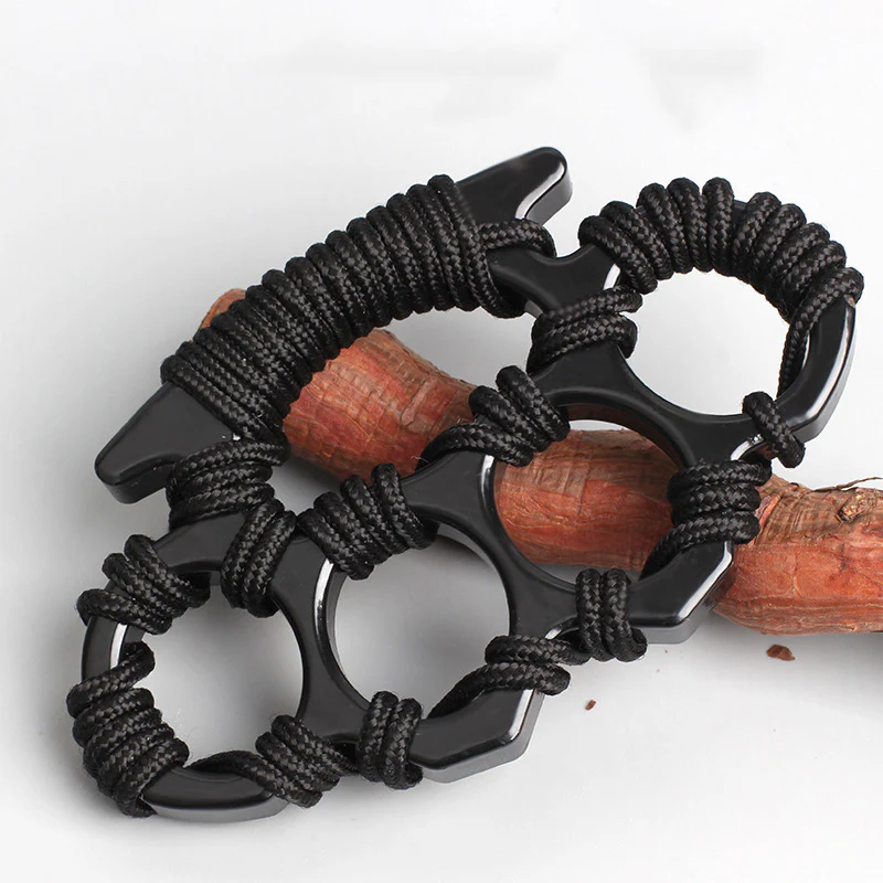 Umbrella Rope Knuckle Duster Four Finger Defense Fitness Training Boxing Window Breaker Combat Protective Gear Portable EDC Tool - Image 7
