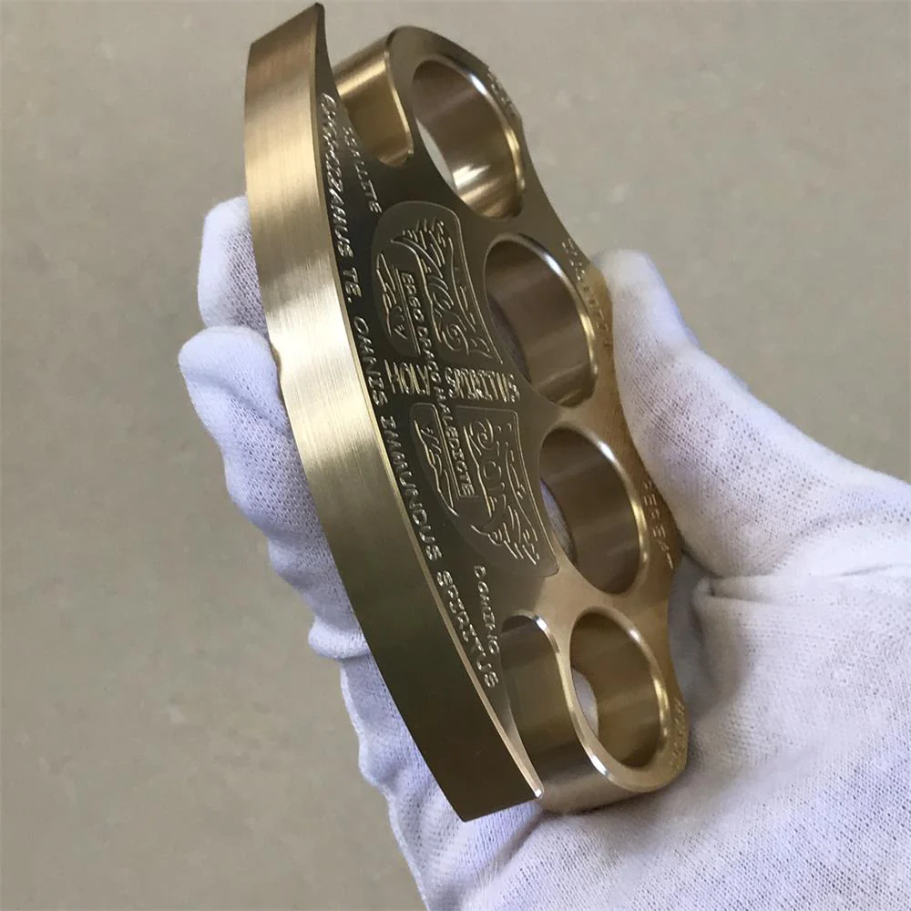 Warrior Solid Brass Knuckle  Duster Self-defense Window Breaking EDC Tool - Image 10