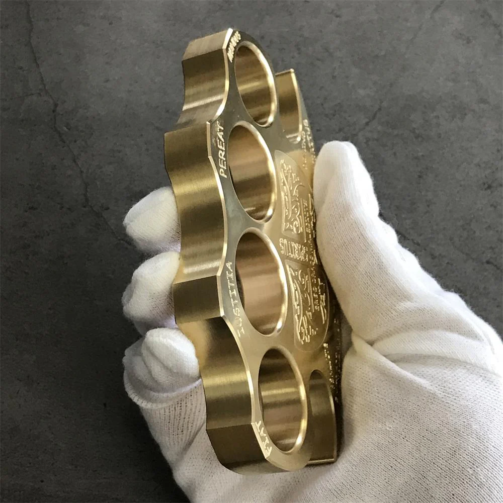 Warrior Solid Brass Knuckle  Duster Self-defense Window Breaking EDC Tool - Image 2