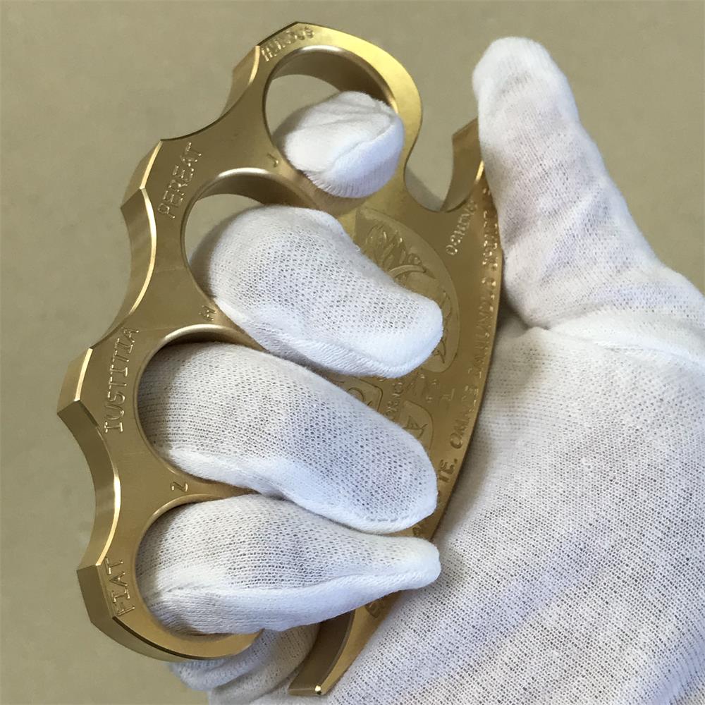 Warrior Solid Brass Knuckle  Duster Self-defense Window Breaking EDC Tool - Image 9