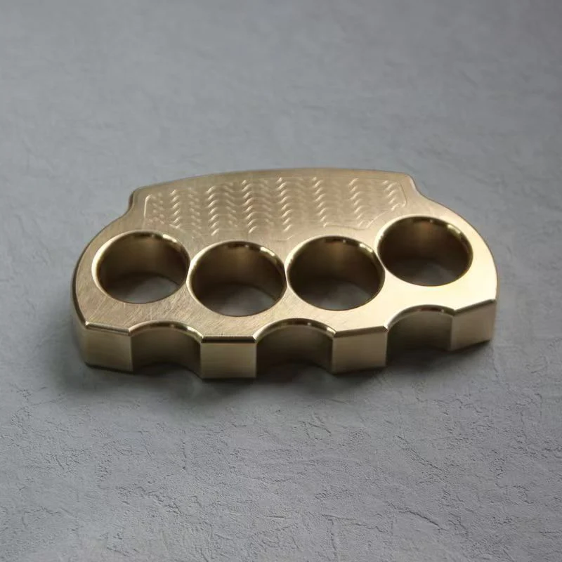 Wave Brass Knuckle Duster Self-Defense EDC Tool - Image 4