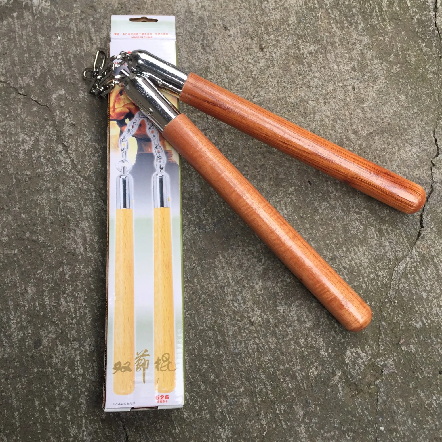 Wooden Nunchucks Martial Arts Sports Training Self Defense EDC Tools - Image 5